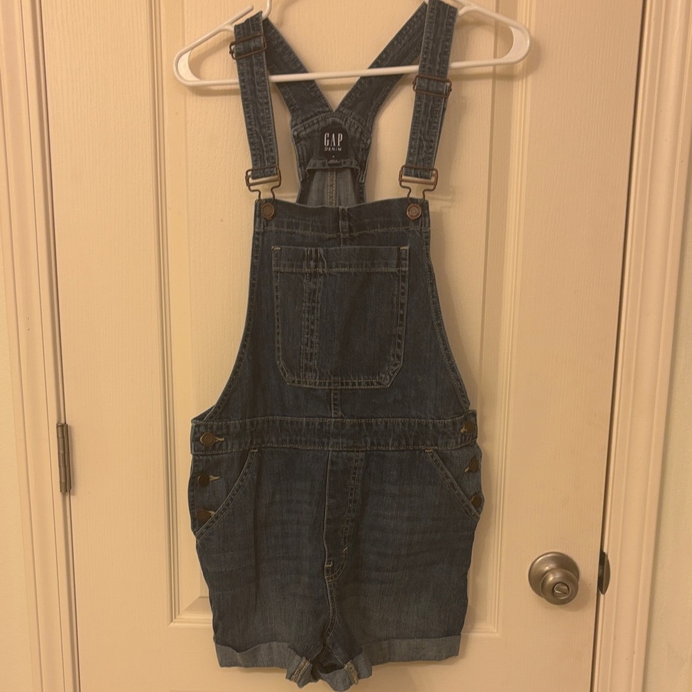 GAP Women’s Classic Blue Denim Shortalls